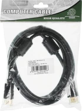 Кабель аудио-видео Ningbo HDMI (m)/HDMI (m) 1.8м. феррит.кольца позолоч.конт. черный (HDMI-1.8M-MG(VER1.4))