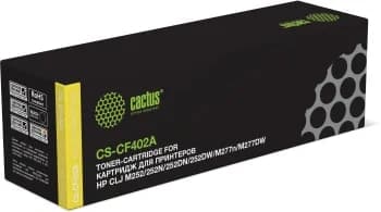 CACTUS CS-CF402A Картридж лазерный желтый 1400 стр для HP M252/M277