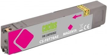 -/ Картридж струйный Cactus CS-F6T78AE 913A пурпурный (55мл) для HP PW 352dw/377dw/Pro 477dw/452dw