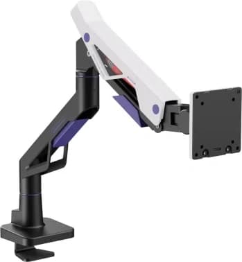 Кронштейн для мониторов Ultramounts UM741BW черный/белый 24"-57" макс.30кг крепление к столешнице поворот и наклон