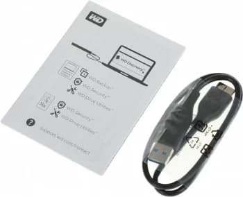 Жесткий диск WD USB3.2 Gen1 2TB WDBYVG0020BBK-WESN My Passport 2.5" черный