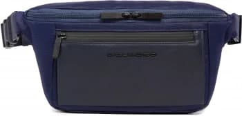 Сумка на пояс Piquadro Orion CA2174S136/BLU синий ткань/натур.кожа