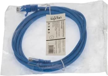 Патч-корд Suprlan 10-0149 UTP RJ-45 вил.-вилка RJ-45 cat.5e 3м синий LSZH 24AWG