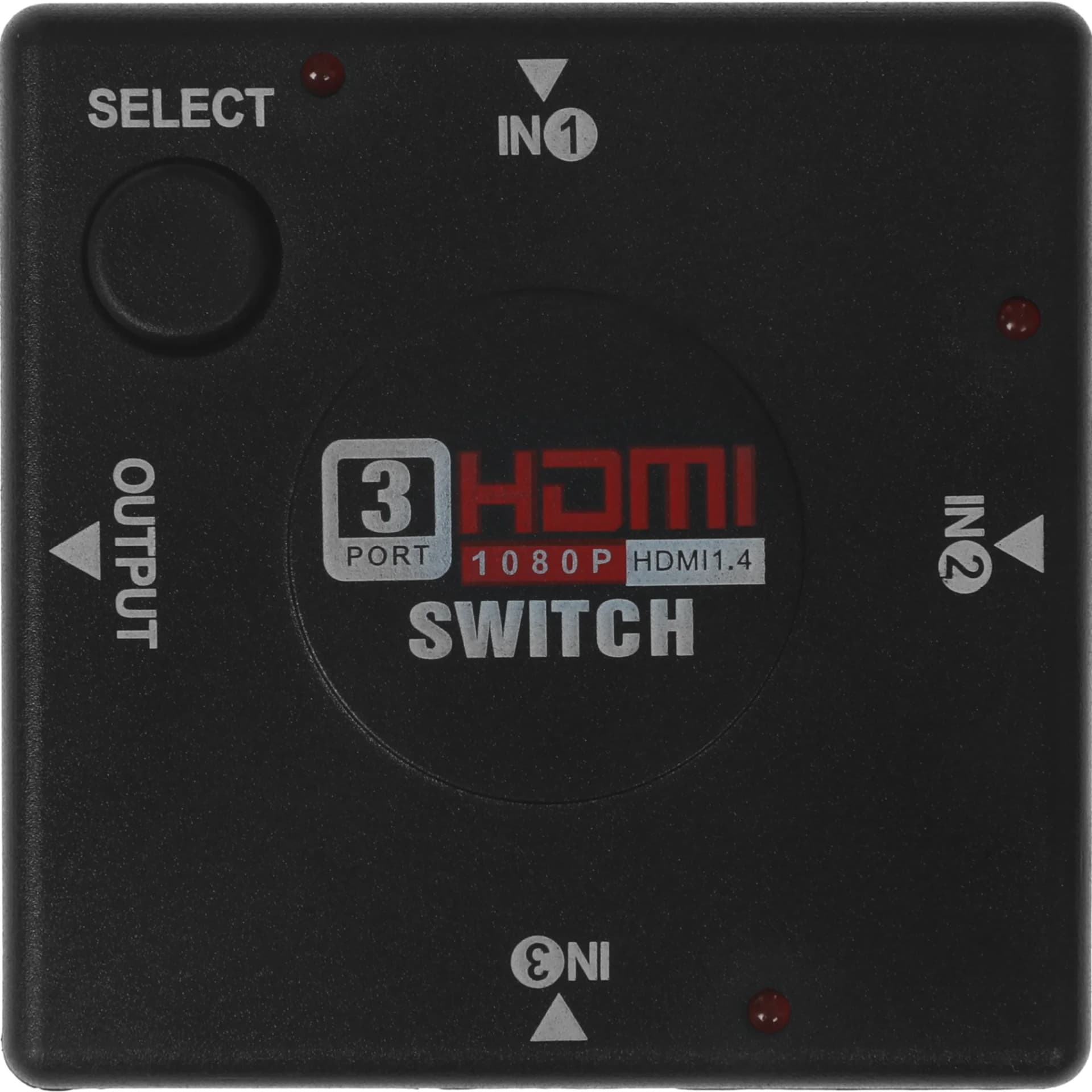 Переключатель аудио-видео Premier HDMI (f)/HDMI (f)/HDMI (f) черный
