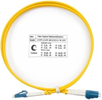 Cabeus FOP(d)-9-LC-LC-1m Шнур оптический duplex LC-LC 9/125 sm 1м LSZH