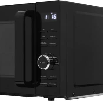 Микроволновая печь Haier HMG-DG207BA черный, 20 л, 700 Вт, переключатели - кнопки, поворотный механизм