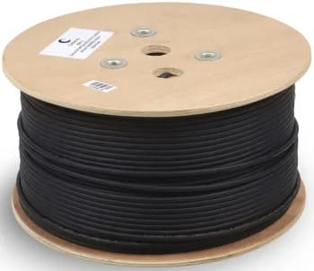Кабель информационный Cabeus UTP-4P-Cat.5e-SOLID-OUT-LSZH-UV кат.5E UTP 4 пары LSZH универсальный 305м черный