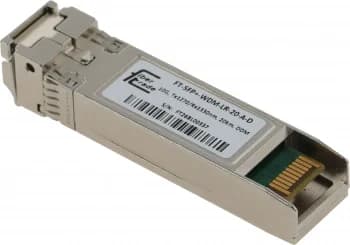 Модуль оптический Future Technologies FT-SFP+-WDM-LR-20-A-D Модуль оптический FT-SFP+-WDM-LR-20-A-D (10G, Tx1270/Rx1330nm, 20km, DDM)