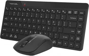 Комплект клавиатура+мышь A4Tech FStyler FG2200 Air2 беспроводной, USB, 1200 DPI, черный