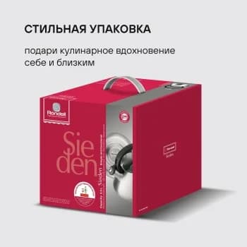 Чайник металлический Rondell Sieden RDS-088 3 л, стальной