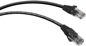 Шнур коммутационный Cabeus, Cat.5e, неэкр., U/UTP, RJ45/RJ45, LSZH, AWG24, 1м, черный