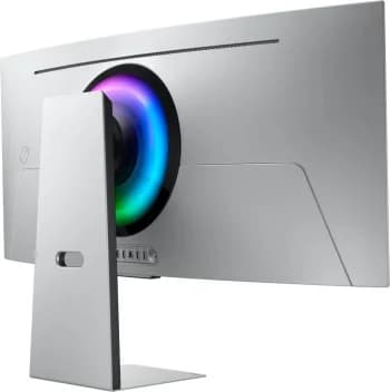 Монитор 34" Samsung Odyssey G8 S34DG852SI OLED 3440x1440, 175 Гц, 0.03 мс, 21:9, 250 кд/м², 2xHDMI 2.1, DP 1.4, USB Hub (2x USB), динамики (2x5 Вт), FreeSync, G-Sync, HDR10, изогнутый экран (1800R), серебристый