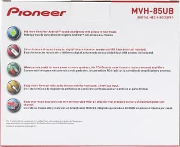 Автомагнитола Pioneer MVH-85UB 1DIN 4x50Вт RDS
