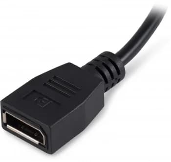 Переходник Buro HDMI (m)/DisplayPort (f) черный (BU-HDMI(M)-DP(F))