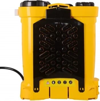 Опрыскиватель аккумуляторный Huter SP-12AC, аккумуляторный, ранцевый, 12л, желтый/черный