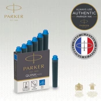 Картридж Parker Quink Z17 Mini (1950409) синие чернила для ручек перьевых (6шт)