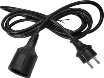 Кабель питания Schuko - Schuko, 3м, Lanmaster LAN-PPS/SH-3.0-BK