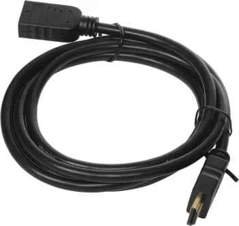 Кабель-удлинитель аудио-видео Buro HDMI (m)/HDMI (f) 1.5м. позолоч.конт. черный