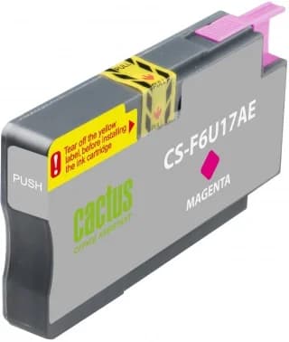 -/ Картридж струйный Cactus CS-F6U17AE 953XL пурпурный (26мл) для HP OJ Pro 7740/8210/8218/8710/8715