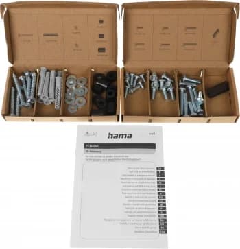 Кронштейн для телевизора Hama 00220843 черный 37"-120" макс.100кг настенный фиксированный