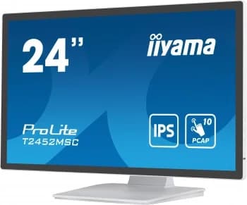 Монитор Iiyama 23.8" ProLite T2452MSC-W1 белый IPS LED 14ms 16:9 HDMI M/M матовая 400cd 178гр/178гр 1920x1080 60Hz DP FHD USB Touch 5.6кг