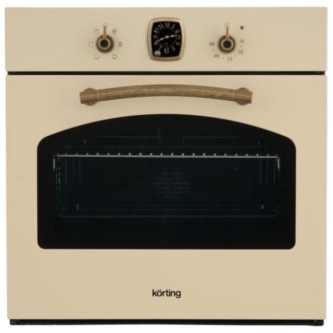 Korting OKB 460 RB Встраиваемая электрическая духовка Retro Calabria, 59.8 х 59.5 x 56 см, слоновая кость+бронза