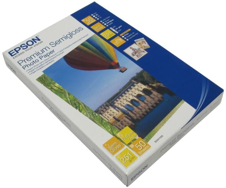 EPSON S041765 бумага Premium Semigloss Photo Paper (100х150мм, 50 листов, 251 г/м2)