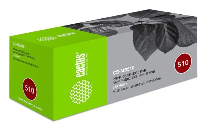 Картридж Cactus CS-MS510 Black для Lexmark MS510dn/610dn/610de/610dtn/610dte