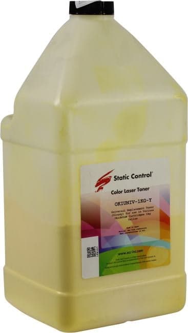 Тонер Static Control OKIUNIV-1KG-Y для Oki 1000 г