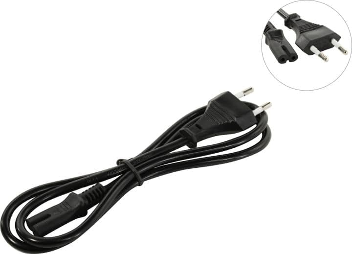 5bites <PC305-10A> Кабель IEC-320-C7 - розетка 220V 1м Советский стандарт