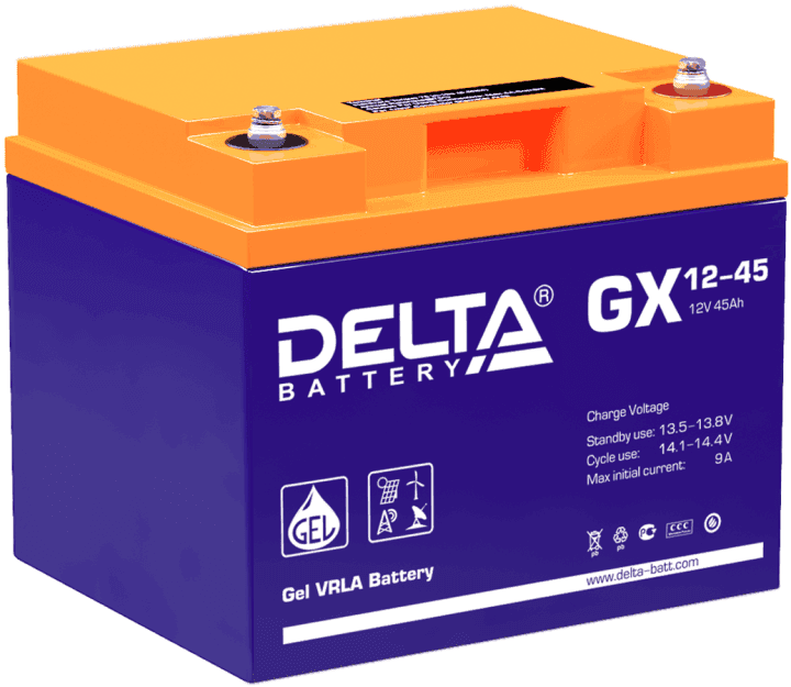 Аккумулятор Delta GX 12-45