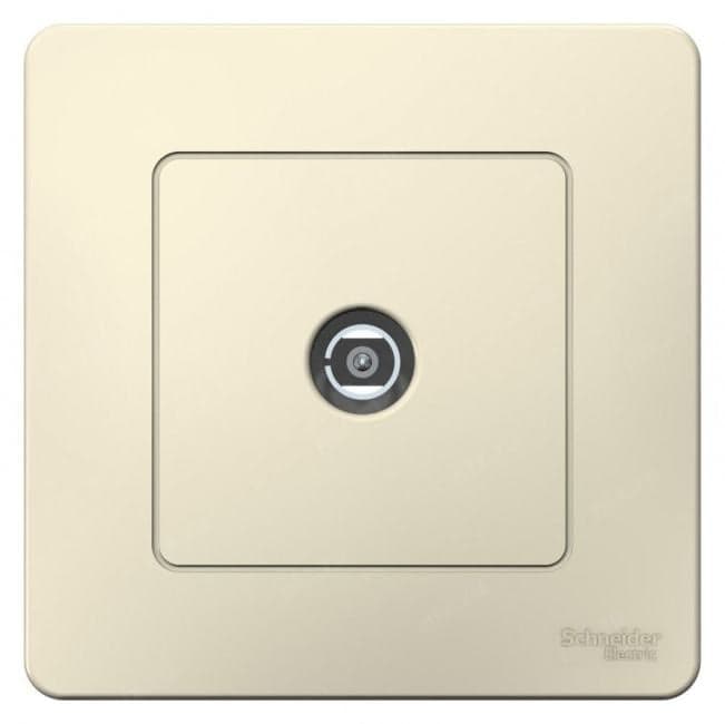 Schneider Electric BLNTS000012 BLANCA С/У КОННЕКТОР ТВ, МОЛОЧНЫЙ