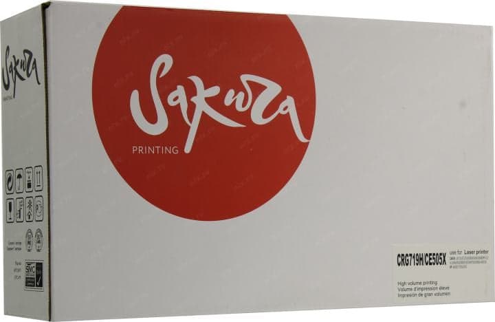Картридж SAKURA CRG719H/CE505X для Canon LBP251/252/253/6300/6650/6670/6680, MF412/415/5840/6160, HP P2050/5