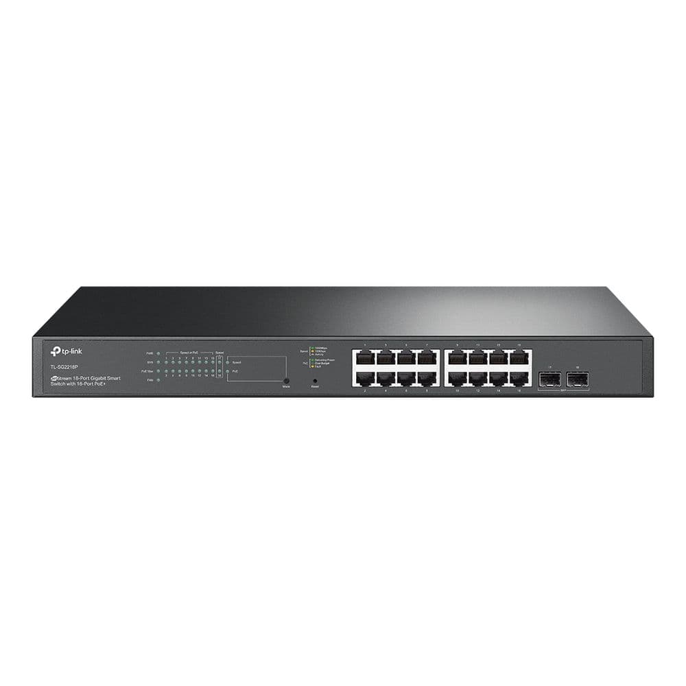Коммутатор/ JetStream™ 18-Port Gigabit Smart Switch with 16-Port PoE+