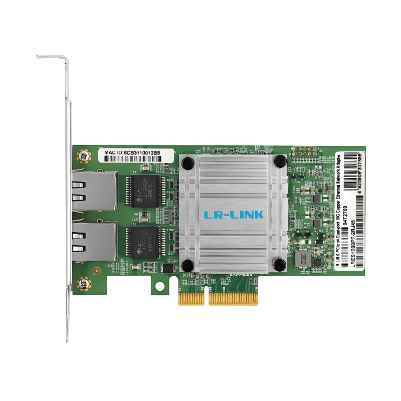 Сетевой адаптер LR-LINK LRES1060PT-2RJ45 100G Intel E610 RJ45x2 PCIEx4
