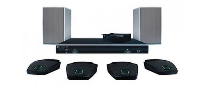 Комплект переговорной Sennheiser TEAMCONNECT STANDARD FLEX EU (5067400) Комплект: 1 SL TeamConnect CU1 с кабелями 1шт SL TeamConnect CB1 с кабелями 1шт SL Mic Hub1 с кабелями 2 шт SL Loudspeaker 52A (с комплектом креплений) 4 микрофонов MEB 114-S TC с ка