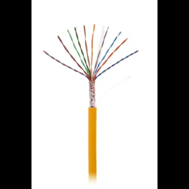 Кабель NETLAN U/UTP 10 пар, Кат.5 (Класс D), 100МГц, одножильный, BC (чистая медь), внутренний, LSZH нг(B)-HF, оранжевый, 305м
