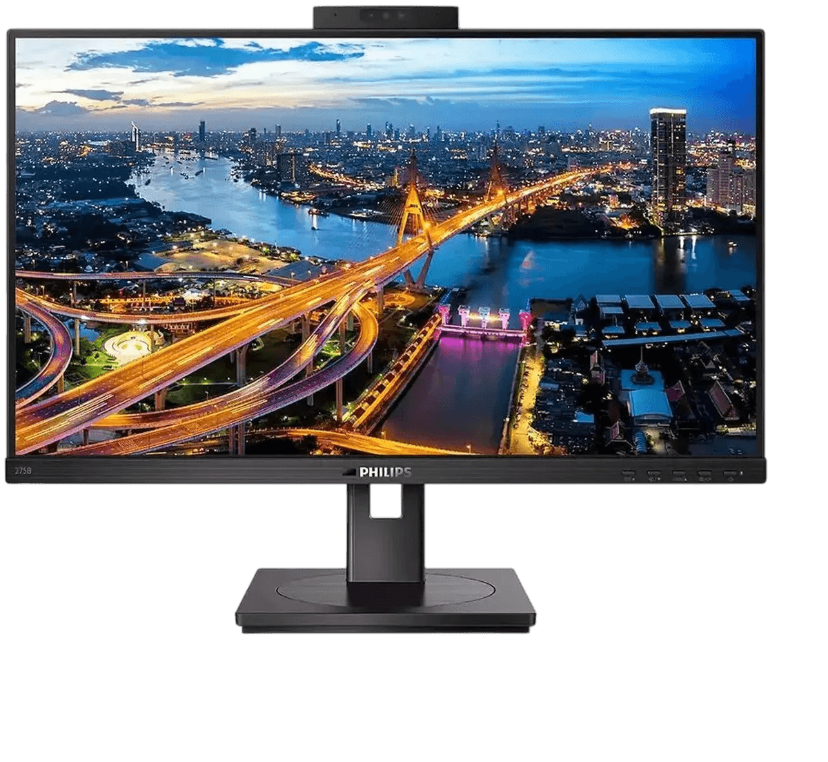 Монитор Philips 27" 275B1H/01, 16:9, IPS, QHD, 4ms, 350cd, 75Hz, DVI, HDMI, DP, USB, CAM, SPK, HAS