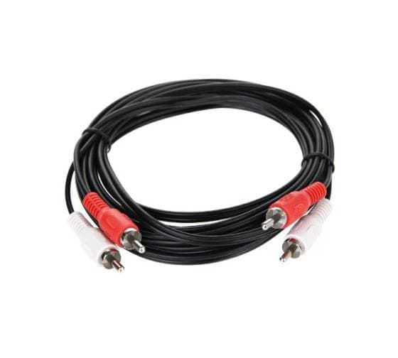 Кабель соединительный 2xRCA (M) - 2xRCA (M) черный 3m, Telecom <TAV7158-3M>