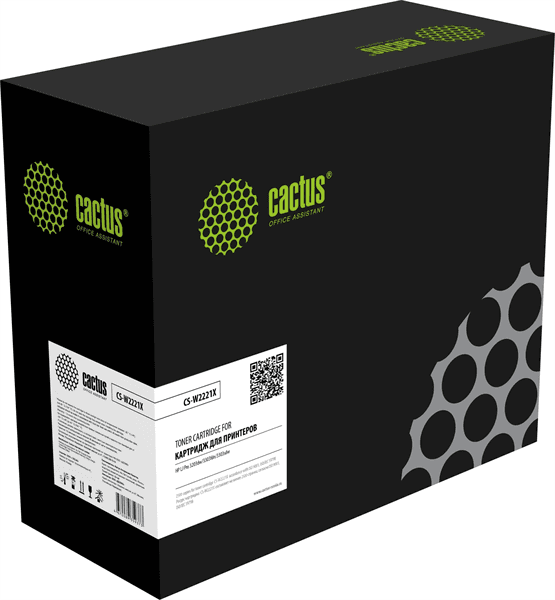 Картридж лазерный Cactus CS-W2221X 222X голубой (2500стр.) для HP LJ Pro 3203dw/3303fdn/3303sdw с чипом