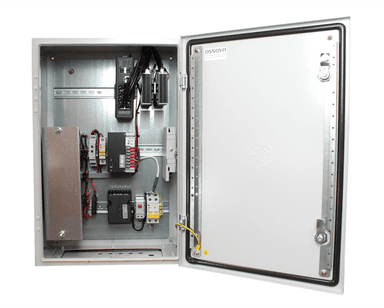 Уличный коммутатор OSNOVO OS-46TB3(SW-80802/ILS(port 75W)) Уличный управляемый (L2+) коммутатор на 10 портов с термостабилизацией, грозозащитой портов PoE, резервным питанием и функцией мониторинга температуры/влажности