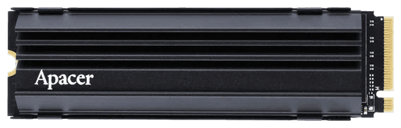 Твердотельный накопитель Apacer SSD AS2280Q4U 512Gb M.2 2280 PCIe Gen4x4, R7000/W3000 Mb/s, 3D NAND, MTBF 1.6M, NVMe, 350TBW, Retail, Heatsink, 5 years (AP512GAS2280Q4U-1)