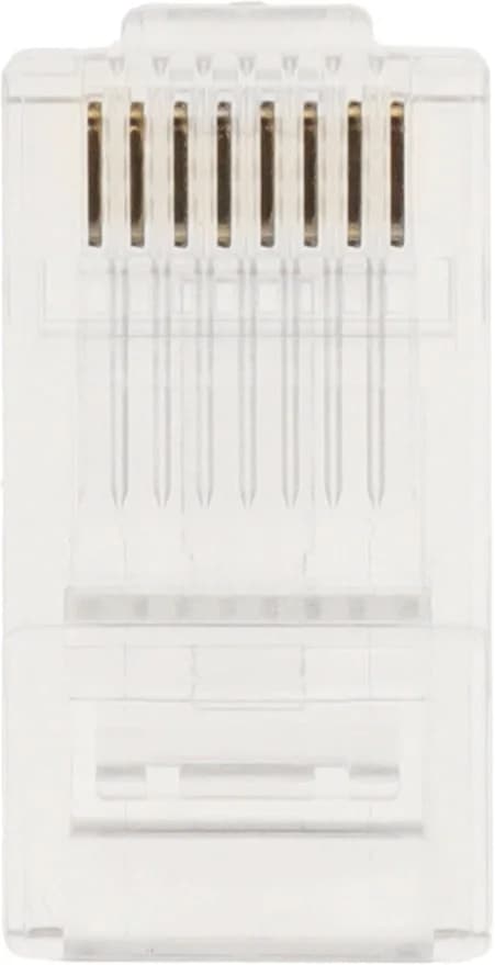 LANMASTER TWT-PL45-8P8C Коннектор RJ45 UTP кат.5e прозрачный