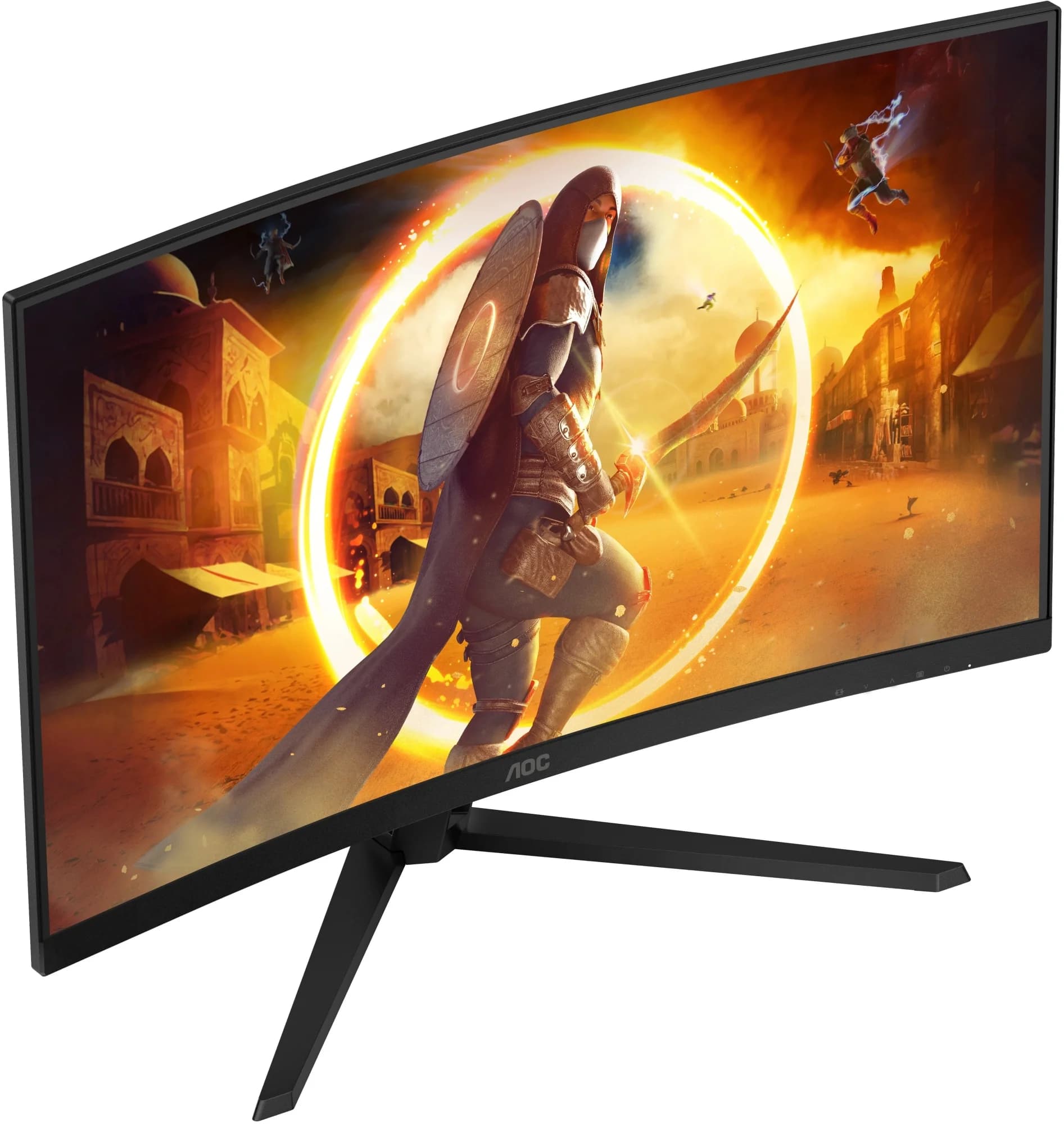 МОНИТОР 32" AOC CQ32G4VE Black (VA, изогнутый, 2560x1440, 180Hz, 0.5 ms, 178°/178°, 300 cd/m, 3500:1, +2xHDMI 2.0, +DP)