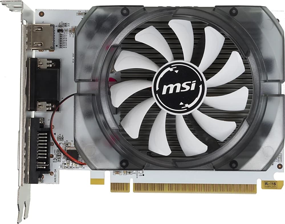 Видеокарта/ VGA MSI NVIDIA GeForce GT N730-4GD3V2 4GB, DDR3/128-bit, PCIe 2.0, 1xD-Sub, 1xHDMI 1.4, 1xDVI-I, 2-slot
