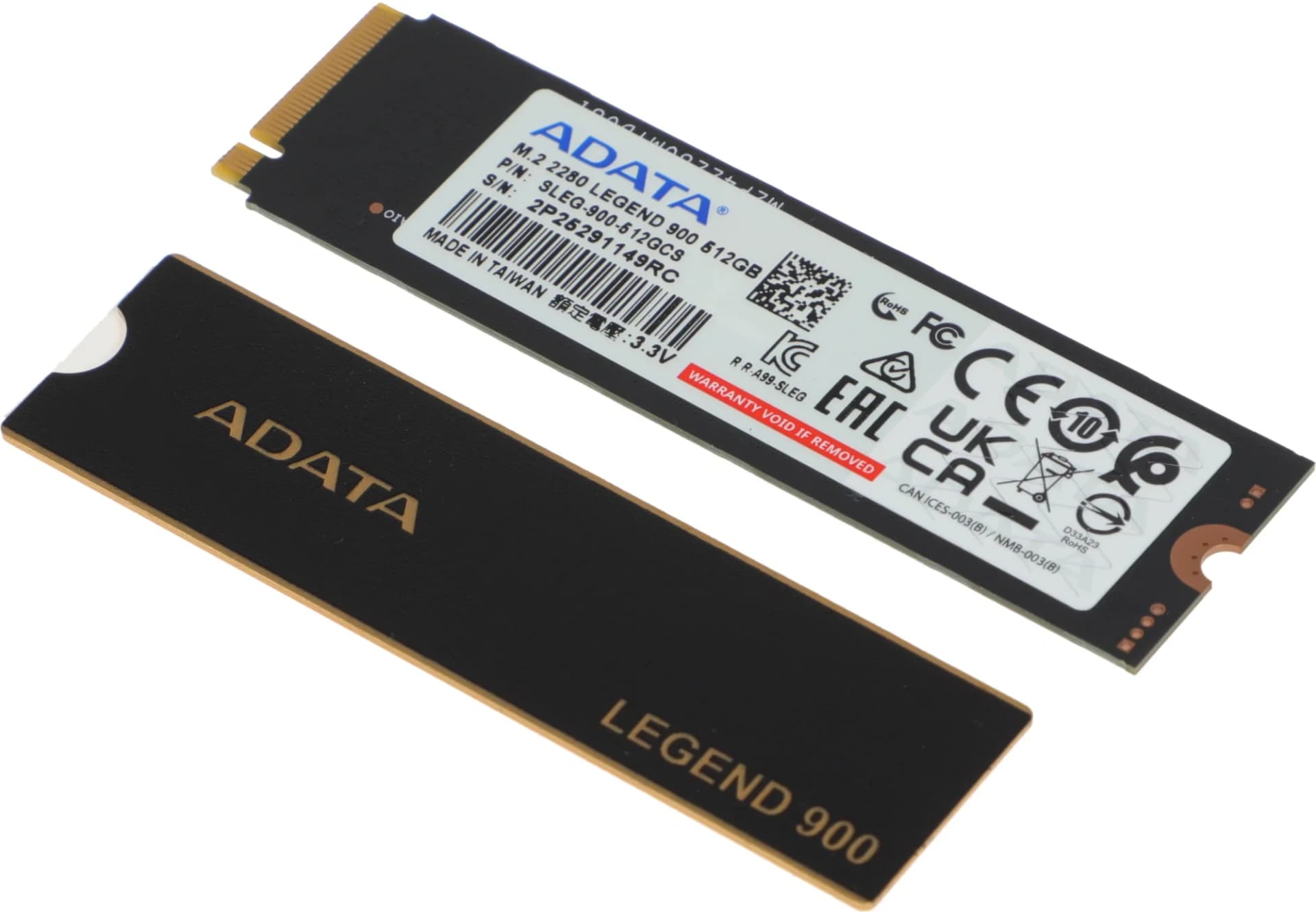 A-DATA SSD 512GB, LEGEND 900, M.2(22x80mm), NVMe 1.4, PCIe 4.0 x4, 3D NAND, SLEG-900-512GCS