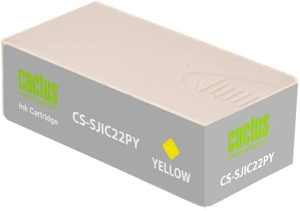 -/ Картридж струйный Cactus CS-SJIC22PY C33S020604 желтый (34мл) для Epson ColorWorks C3500
