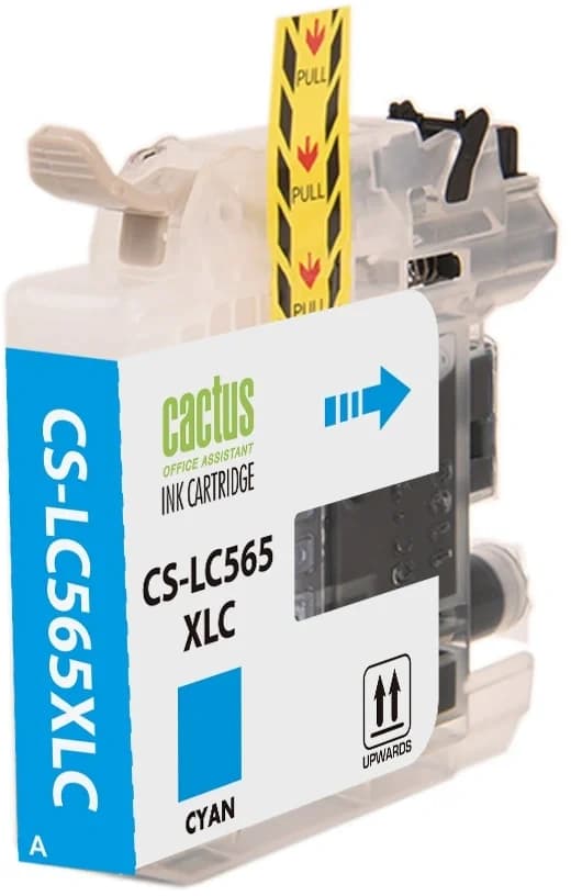 -/ Картридж струйный Cactus CS-LC565XLC голубой (14.4мл) для Brother MFC-J2510