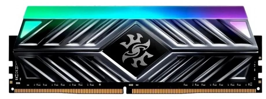 Модуль памяти ADATA XPG SPECTRIX D41 RGB Grey Gaming Memory AX4U32008G16A-ST41 8GB DDR4 3200 DIMM Non-ECC, CL16, 1.35V, Heat Shield, RTL