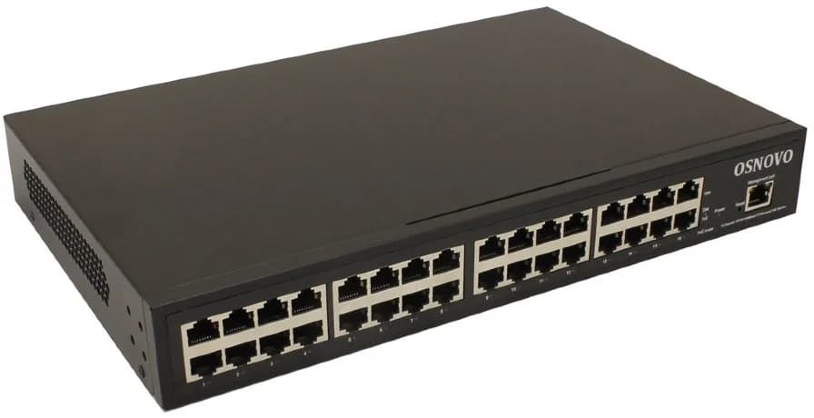 Инжектор/ OSNOVO Управляемый гигабитный PoE инжектор на 16 портов, PoE на порт до 30W, суммарно PoE до 250W, БП встроен